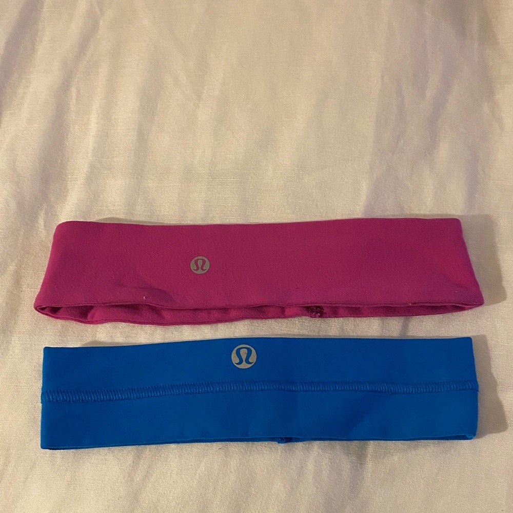 lululemon athletica Pink and Blue Headbands